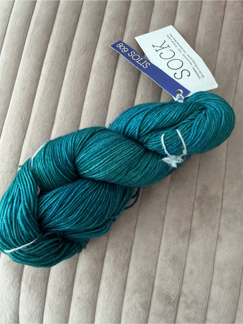 Malabrigo Yarn Hand-Dyed Teal Skein - Soft Merino Blend